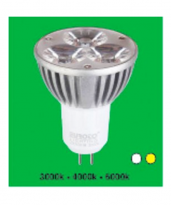 MR16 3W vàng/trắng